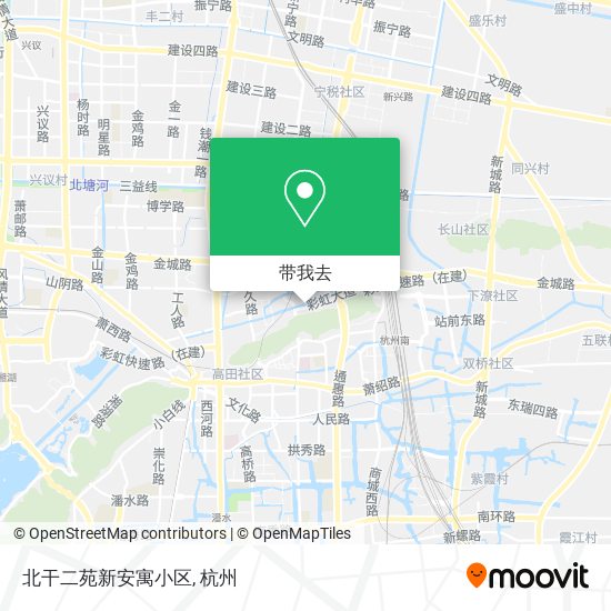 北干二苑新安寓小区地图