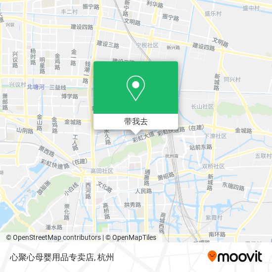 心聚心母婴用品专卖店地图