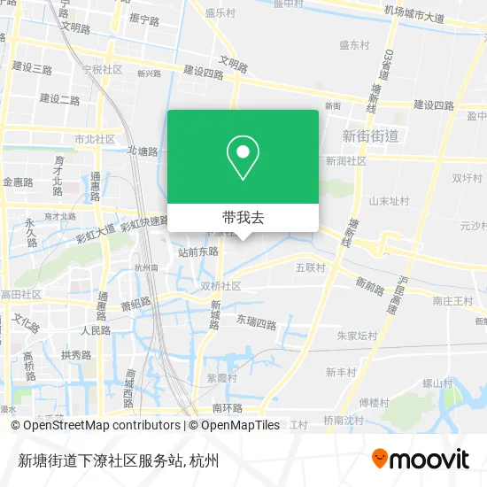 新塘街道下潦社区服务站地图