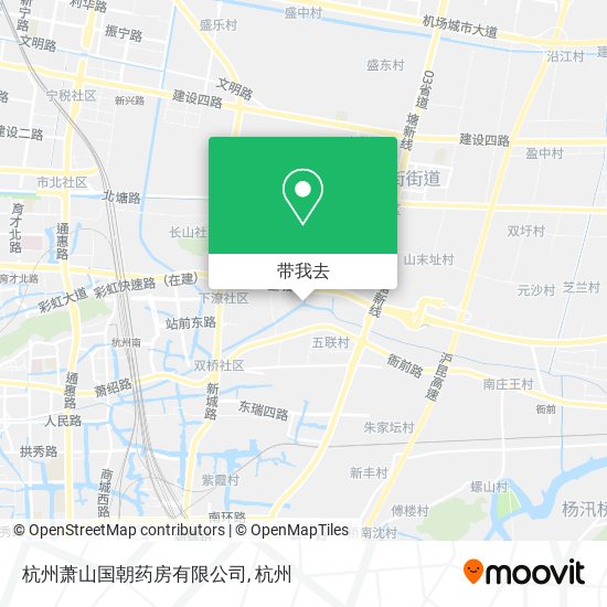 杭州萧山国朝药房有限公司地图