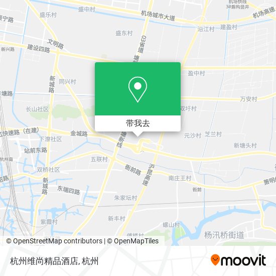 杭州维尚精品酒店地图