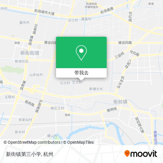 新街镇第三小学地图