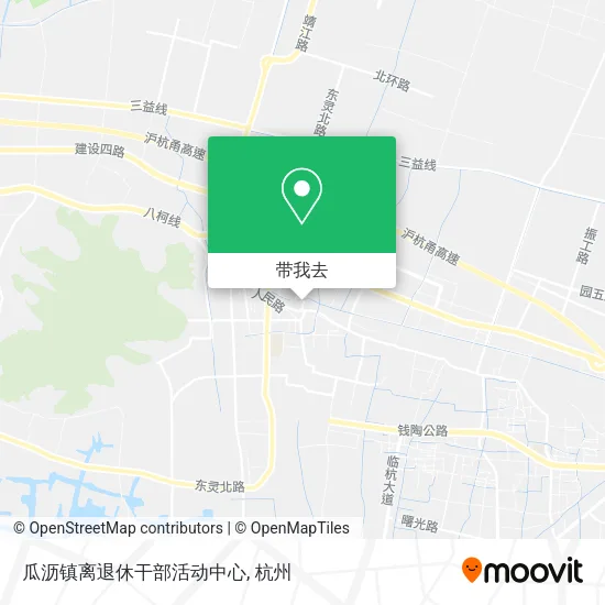 瓜沥镇离退休干部活动中心地图