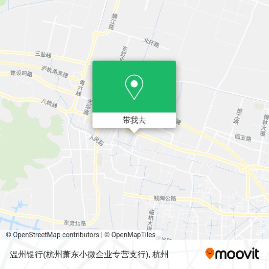 温州银行(杭州萧东小微企业专营支行)地图