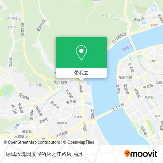 绿城玫瑰园度假酒店之江路店地图
