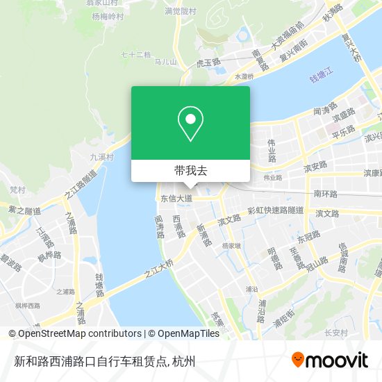 新和路西浦路口自行车租赁点地图