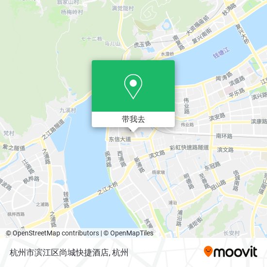 杭州市滨江区尚城快捷酒店地图