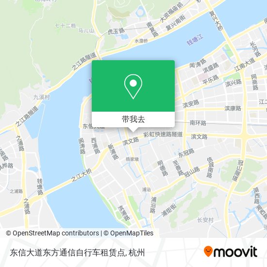 东信大道东方通信自行车租赁点地图