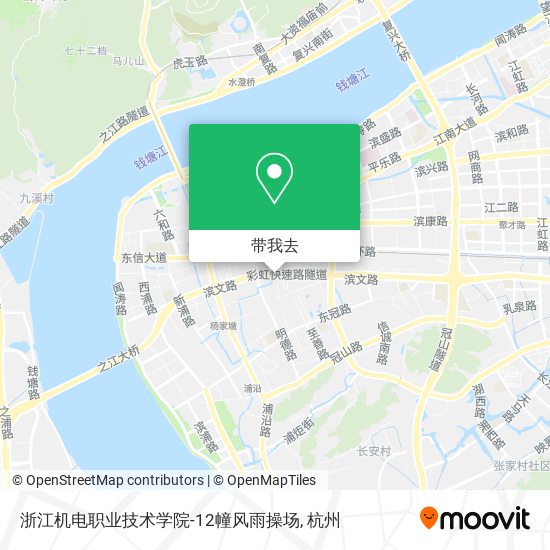 浙江机电职业技术学院-12幢风雨操场地图