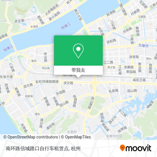 南环路信城路口自行车租赁点地图