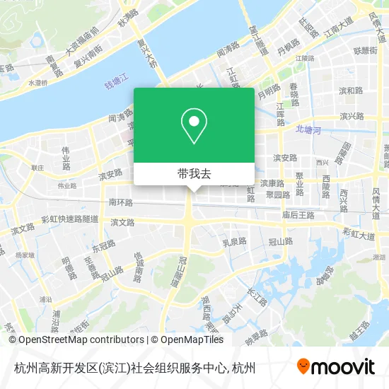 杭州高新开发区(滨江)社会组织服务中心地图