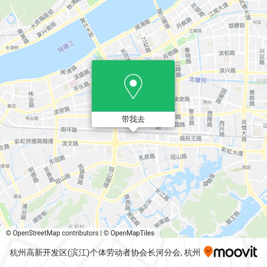 杭州高新开发区(滨江)个体劳动者协会长河分会地图
