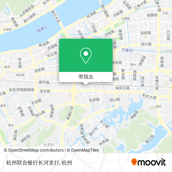 杭州联合银行长河支行地图