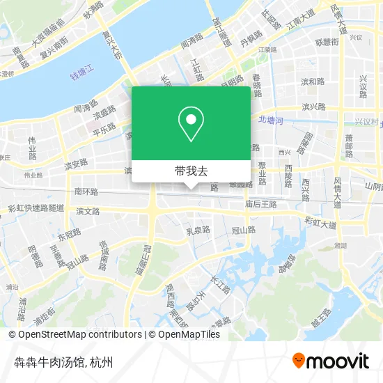 犇犇牛肉汤馆地图