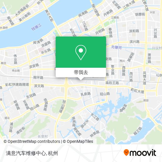 满意汽车维修中心地图