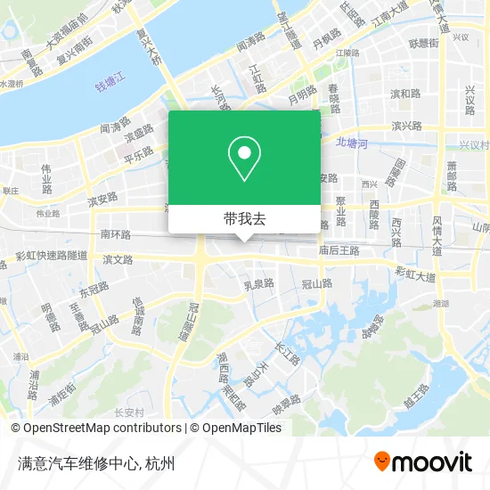 满意汽车维修中心地图