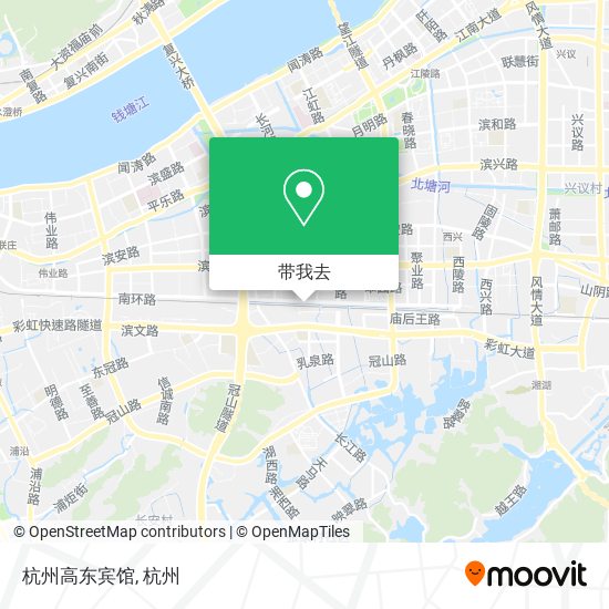 杭州高东宾馆地图