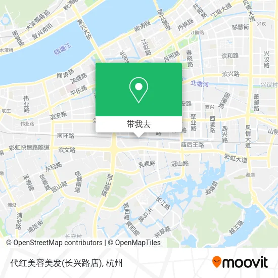代红美容美发(长兴路店)地图