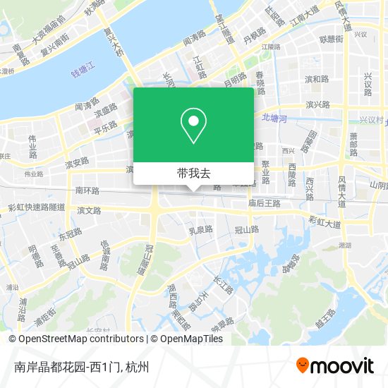 南岸晶都花园-西1门地图