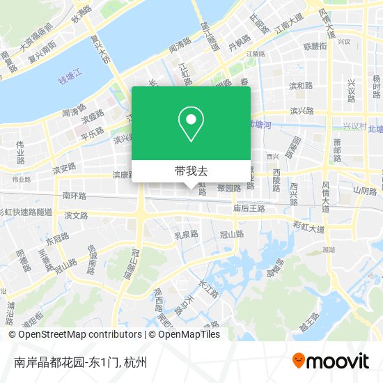 南岸晶都花园-东1门地图