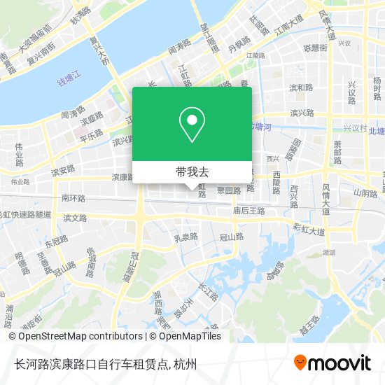 长河路滨康路口自行车租赁点地图