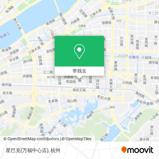 星巴克(万福中心店)地图