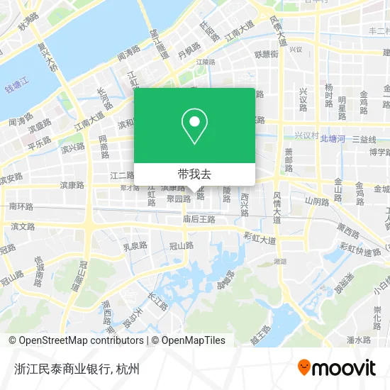浙江民泰商业银行地图