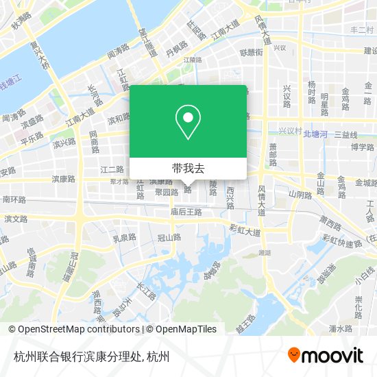 杭州联合银行滨康分理处地图