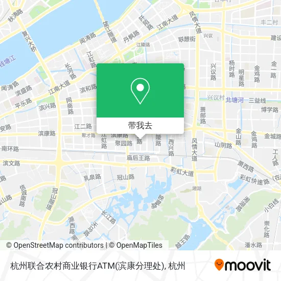 杭州联合农村商业银行ATM(滨康分理处)地图