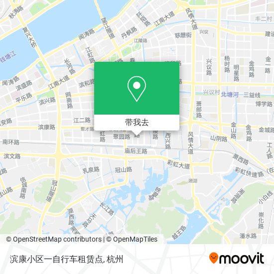 滨康小区一自行车租赁点地图