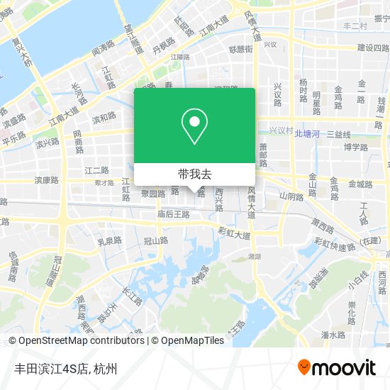 丰田滨江4S店地图