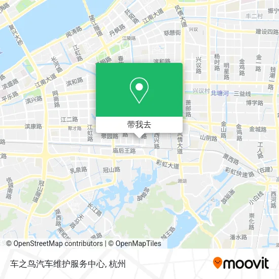 车之鸟汽车维护服务中心地图