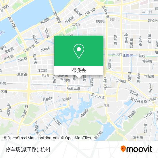 停车场(聚工路)地图