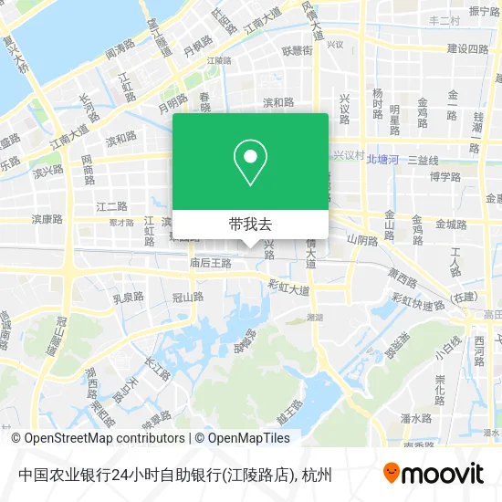 中国农业银行24小时自助银行(江陵路店)地图