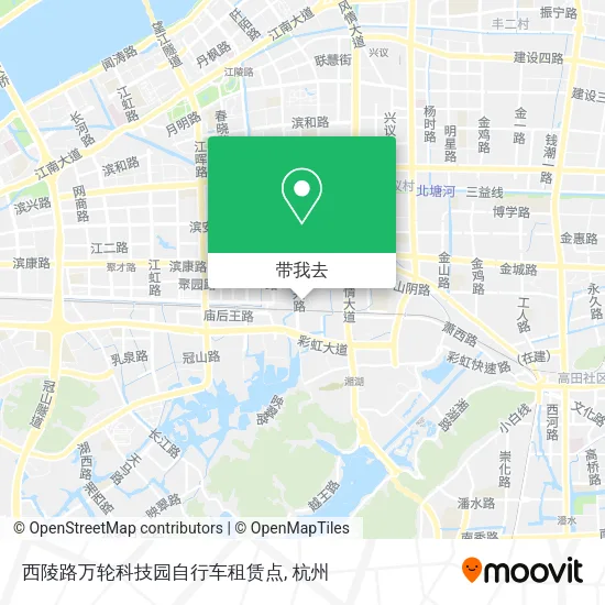西陵路万轮科技园自行车租赁点地图