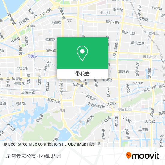 星河景庭公寓-14幢地图