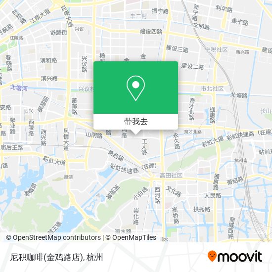 尼积咖啡(金鸡路店)地图