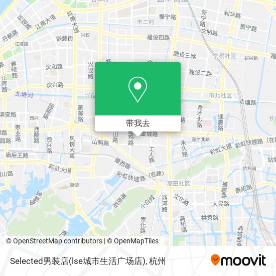 Selected男装店(lse城市生活广场店)地图