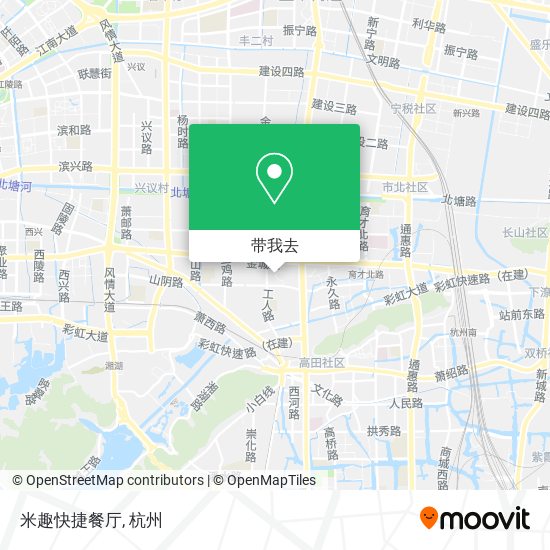 米趣快捷餐厅地图