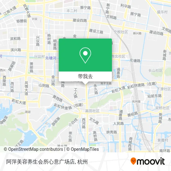 阿萍美容养生会所心意广场店地图