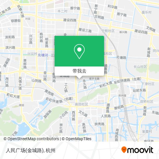人民广场(金城路)地图