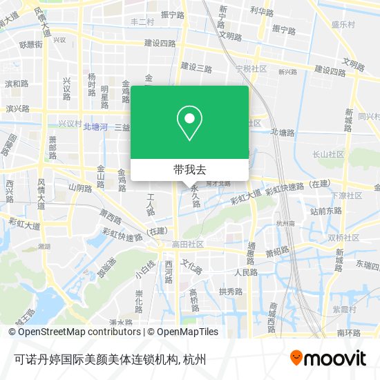 可诺丹婷国际美颜美体连锁机构地图