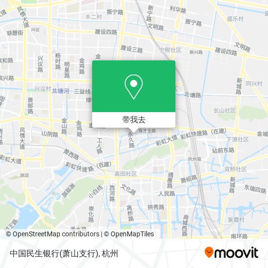 中国民生银行(萧山支行)地图