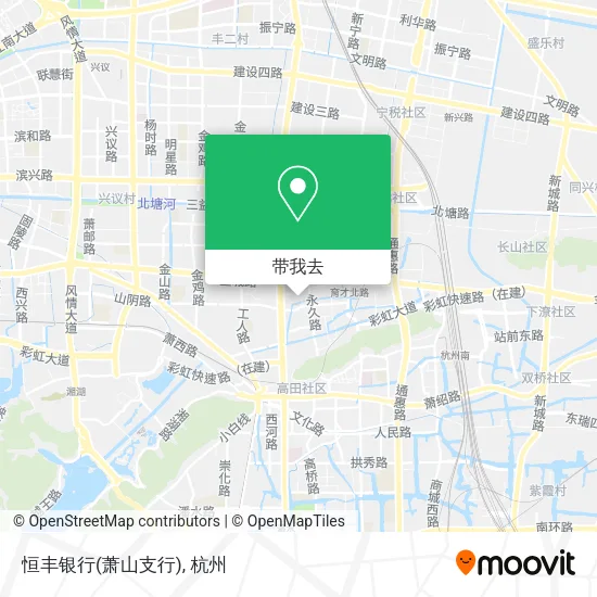 恒丰银行(萧山支行)地图
