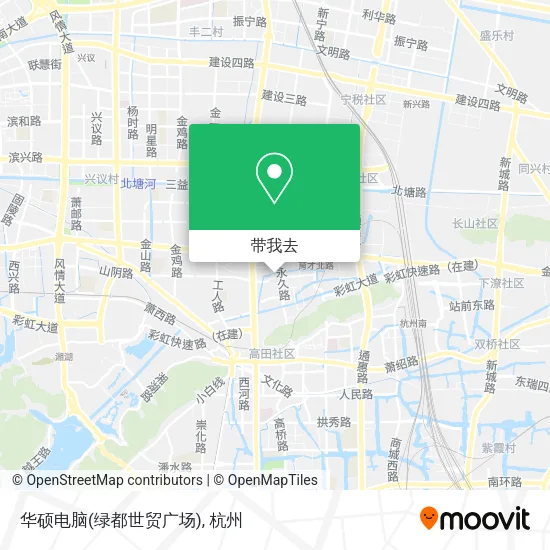 华硕电脑(绿都世贸广场)地图