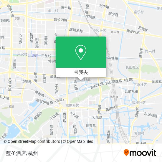 蓝圣酒店地图