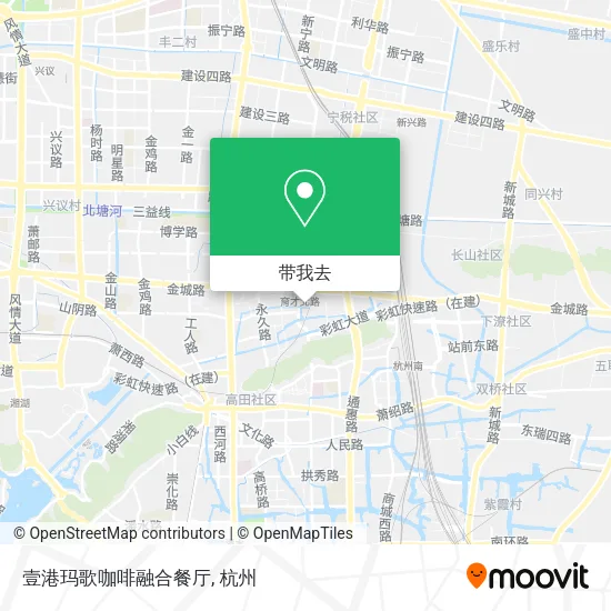 壹港玛歌咖啡融合餐厅地图