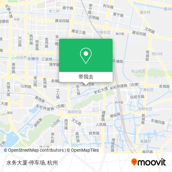 水务大厦-停车场地图