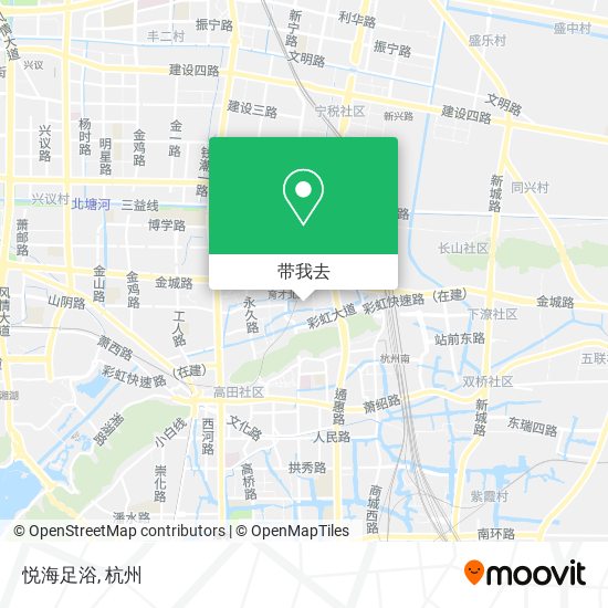 悦海足浴地图