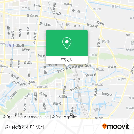 萧山花边艺术馆地图
